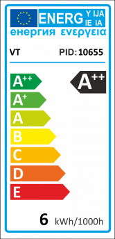 LED lámpa E27 Filament (6W/300°) G95 - meleg fehér