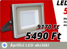 Áprilisi LED akciók - 40% a LED reflektorokból!