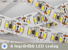 A legsűrűbb LED szalag: 204 db LED/méter