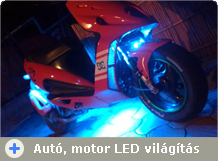 Auto, motor LED világítási ötletek