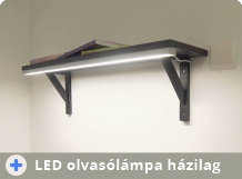 Polcra szerelt LED olvasólámpa házilag