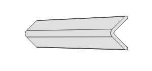 Élvédő HD-A22 - Kemény, PU sarokvédő (125cm szálhosszban)