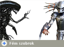 Fém szobrok - Alien, Predator....