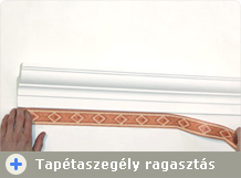 Tapétaszegély felragasztása