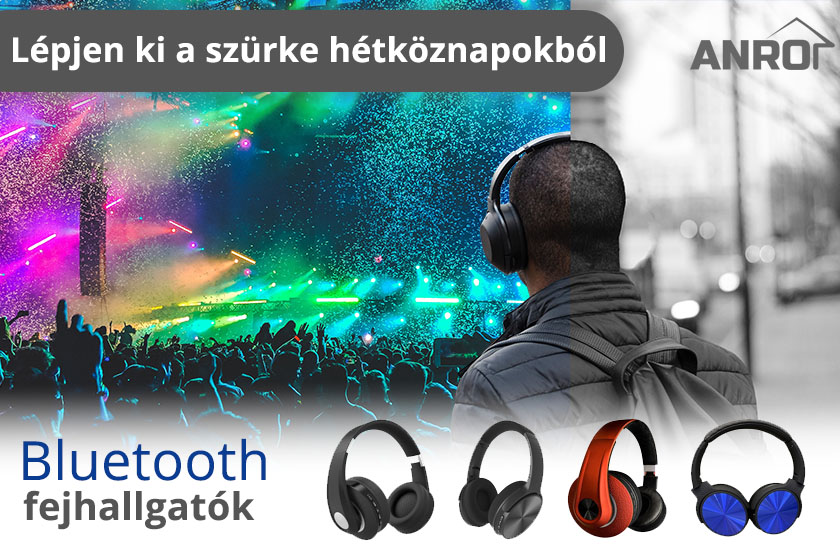 V-TAC bluetooth fejhallgatók