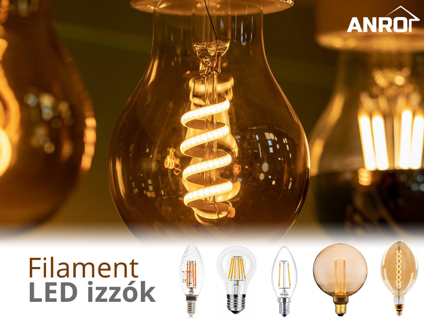 Filament LED izzók az ANRO-nál!