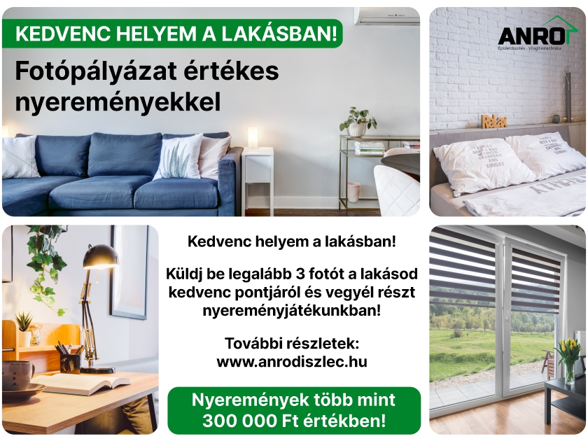 2023 ANRO fotópályázat - Nyerj nagy értékű hordozható akkut és lakberendezési kiegészítőket!