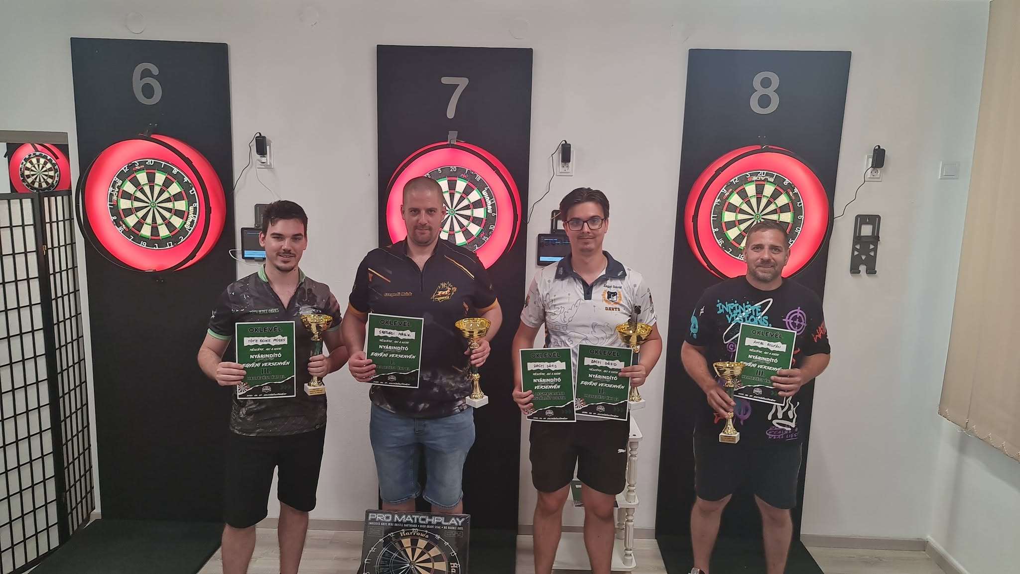 Egyéni versenyzők is jelen voltak a nyárindító steel darts verseny fordulóján! 