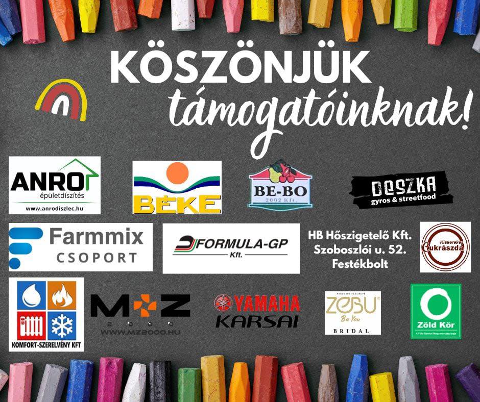 A szervezők köszönik a hajdúböszörményi vállalkozók támogatását! 