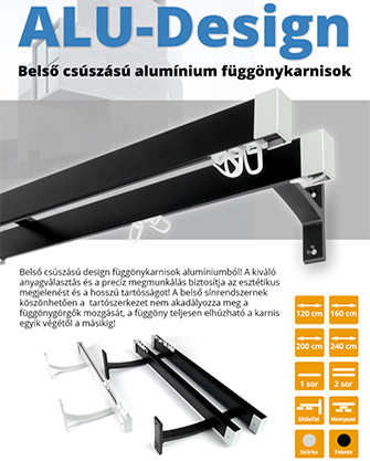 Belső csúszású alumínium függönykarnisok