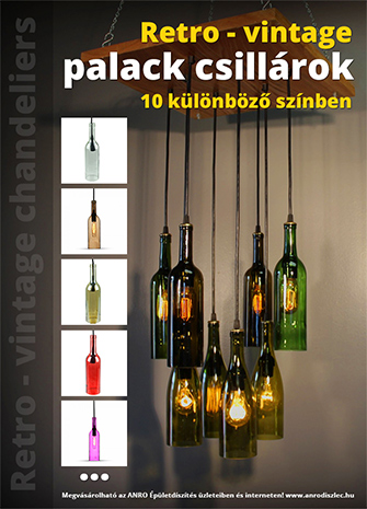 Palack csillárok - retro, vintage függesztékek