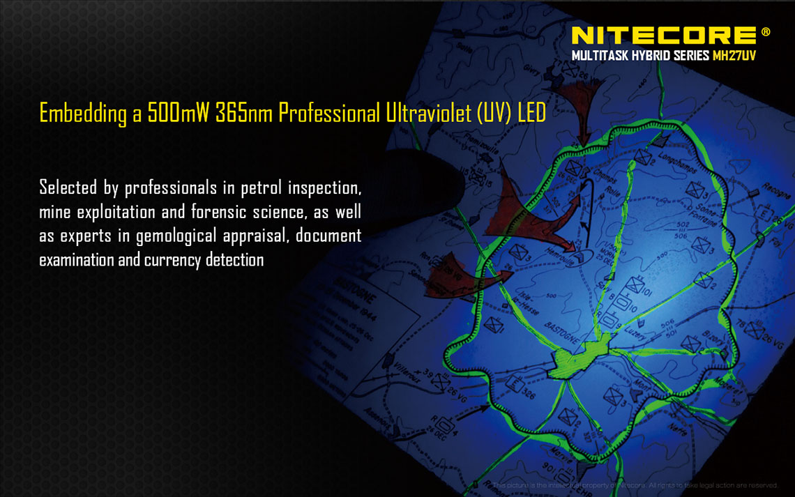 Beépített 500mW 35nm professzionális ultraibolya (UV) LED