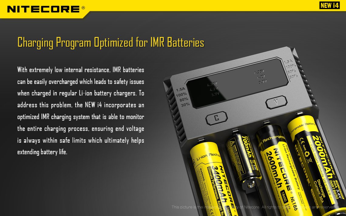 Nitecore NEW i4 - IMR