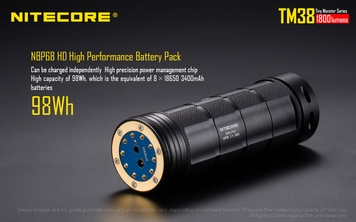 Külön is tölthető akkumulátor. A kapacitása 8 darab( 3400mAh-s akkunak felel meg