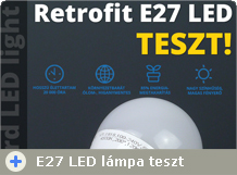 E27 LED lámpa teszt és akció!