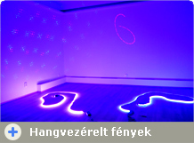 Hangvezérelt fények: RGB LED és lézer