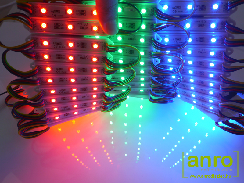 LED modul 0.72W - 3x5050 SMD LED - RGB vízálló - Ár: 159 Ft - ANRO