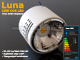LED lámpatest Luna falon kívüli (10W) - hideg fényű