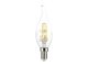 E14 LED izzó Retro filament (4W/300°) Gyertya láng - meleg fehér