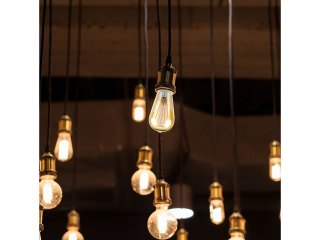 E27 LED izzó Vintage filament (5W/300°) ST64 - extra meleg fehér