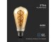 E27 LED izzó Vintage filament (4.8W/300°) ST64L - extra meleg fehér