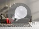 E27 LED lámpa (5W/160°) Kisgömb - meleg fehér