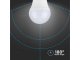 E27 LED lámpa (4.5W/180°) Kisgömb - hideg fehér, PRO Samsung