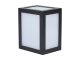 Cube oldalfali dekor lámpatest - fekete (12W) meleg fehér