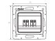 DOMO - Hangszóró-csatlakozóaljzat, dupla, keret nélkül, krém