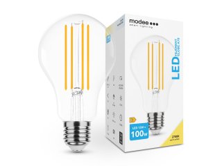 E27 LED izzó Retro filament (12W/320°) Körte - meleg fehér