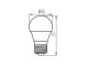 E27 LED lámpa (5.9W/150°) Kisgömb - meleg fehér (IQ LED - TÜV)