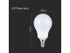 E14 LED lámpa (8.5W/200°) Körte R58 - hideg fehér, PRO Samsung