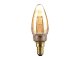 E14 LED izzó Vintage filament (2W/300°) Designer gyertya - extra meleg fehér