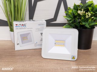 CCT+RGB LED reflektor 20W/1400lm, Bluetooth Smart Control, állítható színes és fehér fények - fehér ház