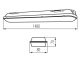 Nome-G por és páramentes LED lámpatest IP65 (48W) 155 cm, 4000K