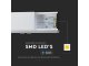 Dimmelhető irodai LED lámpatest (40W) szürke ház - Természetes fehér