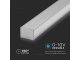 Dimmelhető irodai LED lámpatest (40W) szürke ház - Természetes fehér