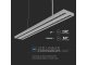 Row-Double irodai LED világítás (60W) - ezüst ház - 4000K (sorolható) UGR6