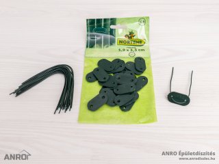 Rögzítő árnyékoló nádakhoz - FIXCANE műanyag lap+huzal (26 db) zöld