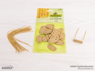 Rögzítő árnyékoló nádakhoz - FIXCANE műanyag lap+huzal (26 db) natúr