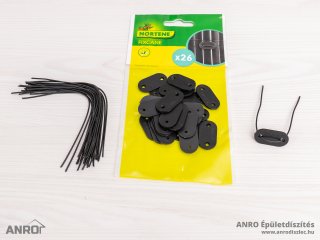 Rögzítő árnyékoló nádakhoz - FIXCANE műanyag alátét+huzal (26 db) fekete