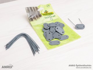 Rögzítő árnyékoló nádakhoz - FIXCANE műanyag lap+huzal (26 db) szürke