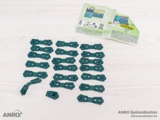 Rögzítő szőtt árnyékoló hálóhoz - FIXATEX kapocs (20 db) zöld