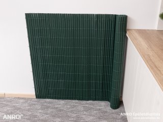 Belátáskorlátozó 85%, műanyag nád félovál PLASTICANE (1x3 m) zöld