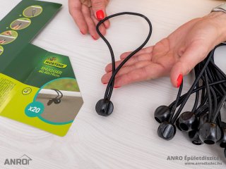 Rögzítő a fűzőlyukkal rendelkező árnyékolóhoz - gumikötöző (20 db)