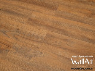 Termékminta: Gyors vinyl oldalfali burkolat (2 mm) - Rozsdabarna burkolólap WoodLook