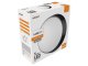IP54 opál mennyezeti LED lámpa kerek (14W/1400lm) fekete - természetes fehér