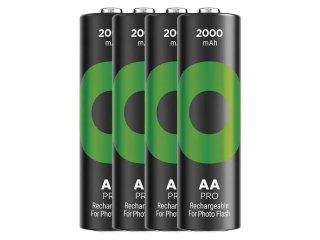 GP ReCyko Pro Photo flash HR6 - tölthető AA ceruza elem, 2000 mAh (4 db)