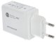USB töltő, hálózati adapter USB - USB-C, gyorstöltéssel  (5-12V/4-1.8A) - Fehér