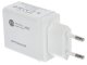 Hálózati adapter USB - USB-C, gyorstöltéssel  (5-12V/4-1.8A) - Fehér